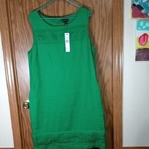 Long Tall Sally, Linen Cotton Sleeveless Dress. Summer, Reunion, Vacation, Offic